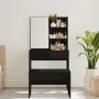 Dressing table with black mirror 74.5x40x141 cm by vidaXL, Bedroom Dressers - Ref: Foro24-802805, Price: 76,07 €, Discount: %