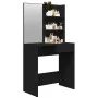 Dressing table with black mirror 74.5x40x141 cm by vidaXL, Bedroom Dressers - Ref: Foro24-802805, Price: 76,07 €, Discount: %