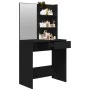 Dressing table with black mirror 74.5x40x141 cm by vidaXL, Bedroom Dressers - Ref: Foro24-802805, Price: 76,07 €, Discount: %