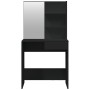 Tocador con espejo negro 74,5x40x141 cm de vidaXL, Tocadores para dormitorios - Ref: Foro24-802805, Precio: 77,27 €, Descuent...