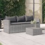 3-seater garden sofa with gray synthetic rattan cushions by vidaXL, Outdoor sofas - Ref: Foro24-362328, Price: 224,58 €, Disc...