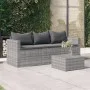3-seater garden sofa with gray synthetic rattan cushions by vidaXL, Outdoor sofas - Ref: Foro24-362328, Price: 216,07 €, Disc...