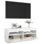 TV-Schrank mit strahlend weißen LED-Leuchten 100x35x40 cm von vidaXL, TV-Möbel - Ref: Foro24-804460, Preis: 96,97 €, Rabatt: %