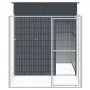 Doghouse with corral gray galvanized steel 165x251x181 cm by vidaXL, Dog kennels - Ref: Foro24-172365, Price: 414,51 €, Disco...