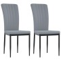 Dining chairs 2 units light gray velvet by vidaXL, dining chairs - Ref: Foro24-326093, Price: 102,58 €, Discount: %
