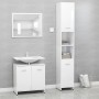 3-teiliges Badmöbel-Set aus Holzwerkstoff weiß glänzend von vidaXL, Badezimmermöbel - Ref: Foro24-3056922, Preis: 154,64 €, R...