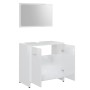 3-teiliges Badmöbel-Set aus Holzwerkstoff weiß glänzend von vidaXL, Badezimmermöbel - Ref: Foro24-3056922, Preis: 154,64 €, R...