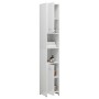 3-teiliges Badmöbel-Set aus Holzwerkstoff weiß glänzend von vidaXL, Badezimmermöbel - Ref: Foro24-3056922, Preis: 154,64 €, R...
