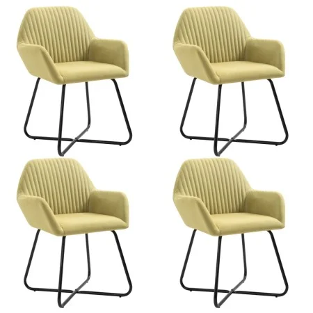 Esszimmerstühle 4 Einheiten aus grünem Stoff von vidaXL, Essstühle - Ref: Foro24-277104, Preis: 354,25 €, Rabatt: %