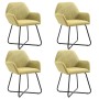 Dining chairs 4 units of green fabric by vidaXL, dining chairs - Ref: Foro24-277104, Price: 358,87 €, Discount: %
