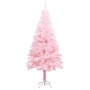 Árbol de Navidad artificial con soporte rosa PVC 180 cm