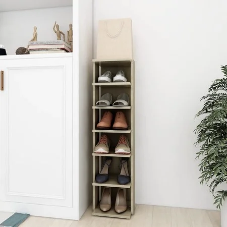 Sonoma oak engineered shoe rack furniture 27.5x27x102cm by vidaXL, Shoe racks and shoe organizers - Ref: Foro24-808491, Price...