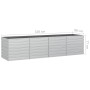 Verzinkter Stahlbeet Silber 320x80x77 cm von vidaXL, Töpfe und Pflanzgefäße - Ref: Foro24-316890, Preis: 98,32 €, Rabatt: %