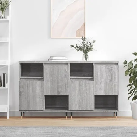 Sideboards 2 Stück Sonoma graues Sperrholz von vidaXL, Sideboards - Ref: Foro24-3190123, Preis: 115,46 €, Rabatt: %