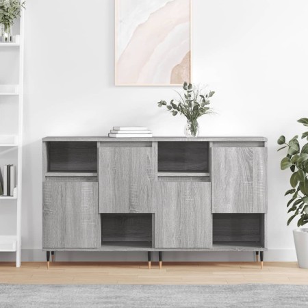Sideboards 2 Stück Sonoma graues Sperrholz von vidaXL, Sideboards - Ref: Foro24-3190123, Preis: 116,87 €, Rabatt: %
