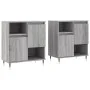 Sideboards 2 Stück Sonoma graues Sperrholz von vidaXL, Sideboards - Ref: Foro24-3190123, Preis: 115,46 €, Rabatt: %
