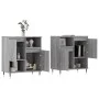 Sideboards 2 Stück Sonoma graues Sperrholz von vidaXL, Sideboards - Ref: Foro24-3190123, Preis: 115,46 €, Rabatt: %