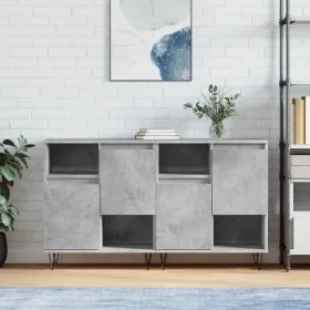 Sideboards 2 Stk. Sperrholz Beton grau von vidaXL, Sideboards - Ref: Foro24-3190129, Preis: 114,96 €, Rabatt: %