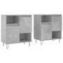 Sideboards 2 units plywood gray concrete by vidaXL, Sideboards - Ref: Foro24-3190129, Price: 114,96 €, Discount: %