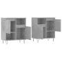 Sideboards 2 units plywood gray concrete by vidaXL, Sideboards - Ref: Foro24-3190129, Price: 114,96 €, Discount: %
