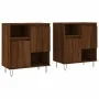 Aparadores 2 piezas madera contrachapada marrón roble by vidaXL, Sideboards - Ref: Foro24-3190132, Price: 118,39 €, Discount: %
