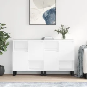 Sideboards 2 Einheiten aus glänzend weißem Sperrholz von vidaXL, Sideboards - Ref: Foro24-3190135, Preis: 138,09 €, Rabatt: %