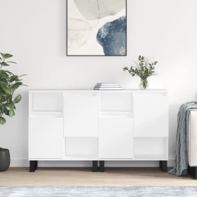 Sideboards 2 Einheiten aus glänzend weißem Sperrholz von vidaXL, Sideboards - Ref: Foro24-3190135, Preis: 139,78 €, Rabatt: %