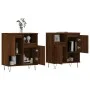 Aparadores 2 piezas madera contrachapada marrón roble by vidaXL, Sideboards - Ref: Foro24-3190132, Price: 118,39 €, Discount: %