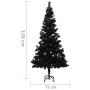 Árbol de Navidad artificial con soporte PVC negro 150 cm by vidaXL, Christmas trees - Ref: Foro24-321000, Price: 29,26 €, Dis...