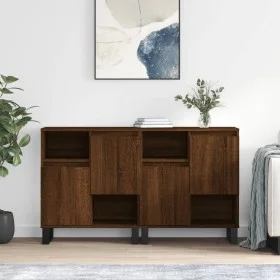 Sideboards 2 Stück Eichenbraunes Sperrholz von vidaXL, Sideboards - Ref: Foro24-3190140, Preis: 129,39 €, Rabatt: %