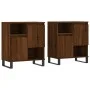 Aparadores 2 piezas madera contrachapada marrón roble de vidaXL, Aparadores - Ref: Foro24-3190140, Precio: 129,36 €, Descuent...