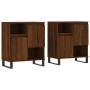 Aparadores 2 piezas madera contrachapada marrón roble de vidaXL, Aparadores - Ref: Foro24-3190140, Precio: 130,96 €, Descuent...