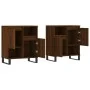Sideboards 2 Stück Eichenbraunes Sperrholz von vidaXL, Sideboards - Ref: Foro24-3190140, Preis: 129,39 €, Rabatt: %