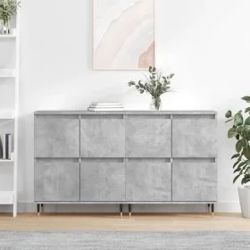 Sideboards 2 Stk. Sperrholz Beton grau von vidaXL, Sideboards - Ref: Foro24-3190169, Preis: 127,91 €, Rabatt: %