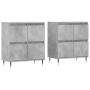 Sideboards 2 Stk. Sperrholz Beton grau von vidaXL, Sideboards - Ref: Foro24-3190169, Preis: 129,51 €, Rabatt: %