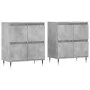 Sideboards 2 Stk. Sperrholz Beton grau von vidaXL, Sideboards - Ref: Foro24-3190169, Preis: 127,87 €, Rabatt: %
