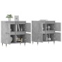 Sideboards 2 Stk. Sperrholz Beton grau von vidaXL, Sideboards - Ref: Foro24-3190169, Preis: 129,51 €, Rabatt: %