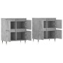Sideboards 2 Stk. Sperrholz Beton grau von vidaXL, Sideboards - Ref: Foro24-3190169, Preis: 129,51 €, Rabatt: %