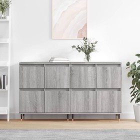 Sideboards 2 Stück Sonoma graues Sperrholz von vidaXL, Sideboards - Ref: Foro24-3190171, Preis: 133,90 €, Rabatt: %