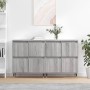 Aparadores 2 piezas madera contrachapada gris Sonoma de vidaXL, Aparadores - Ref: Foro24-3190171, Precio: 133,79 €, Descuento: %