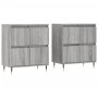 Aparadores 2 piezas madera contrachapada gris Sonoma de vidaXL, Aparadores - Ref: Foro24-3190171, Precio: 133,79 €, Descuento: %