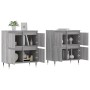 Aparadores 2 piezas madera contrachapada gris Sonoma de vidaXL, Aparadores - Ref: Foro24-3190171, Precio: 133,79 €, Descuento: %