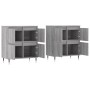 Aparadores 2 piezas madera contrachapada gris Sonoma de vidaXL, Aparadores - Ref: Foro24-3190171, Precio: 133,79 €, Descuento: %