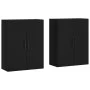 Wall cabinets 2 units black 69.5x34x90 cm by vidaXL, Sideboards - Ref: Foro24-3195644, Price: 166,53 €, Discount: %