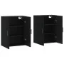 Wall cabinets 2 units black 69.5x34x90 cm by vidaXL, Sideboards - Ref: Foro24-3195644, Price: 166,53 €, Discount: %