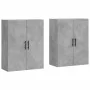 Armario de pared 2 unidades gris hormigón 69,5x34x90 cm de vidaXL, Aparadores - Ref: Foro24-3195647, Precio: 126,82 €, Descue...