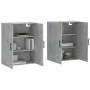 Armario de pared 2 unidades gris hormigón 69,5x34x90 cm de vidaXL, Aparadores - Ref: Foro24-3195647, Precio: 126,82 €, Descue...