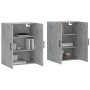 Armario de pared 2 unidades gris hormigón 69,5x34x90 cm de vidaXL, Aparadores - Ref: Foro24-3195647, Precio: 129,24 €, Descue...