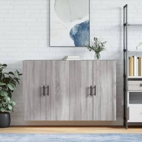 Wandschränke 2 Einheiten grau Sonoma 69,5x34x90 cm von vidaXL, Sideboards - Ref: Foro24-3195649, Preis: 136,35 €, Rabatt: %