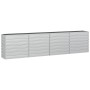 Arriate de acero galvanizado plateado 320x40x77 cm de vidaXL, Maceteros y jardineras - Ref: Foro24-316891, Precio: 85,95 €, D...